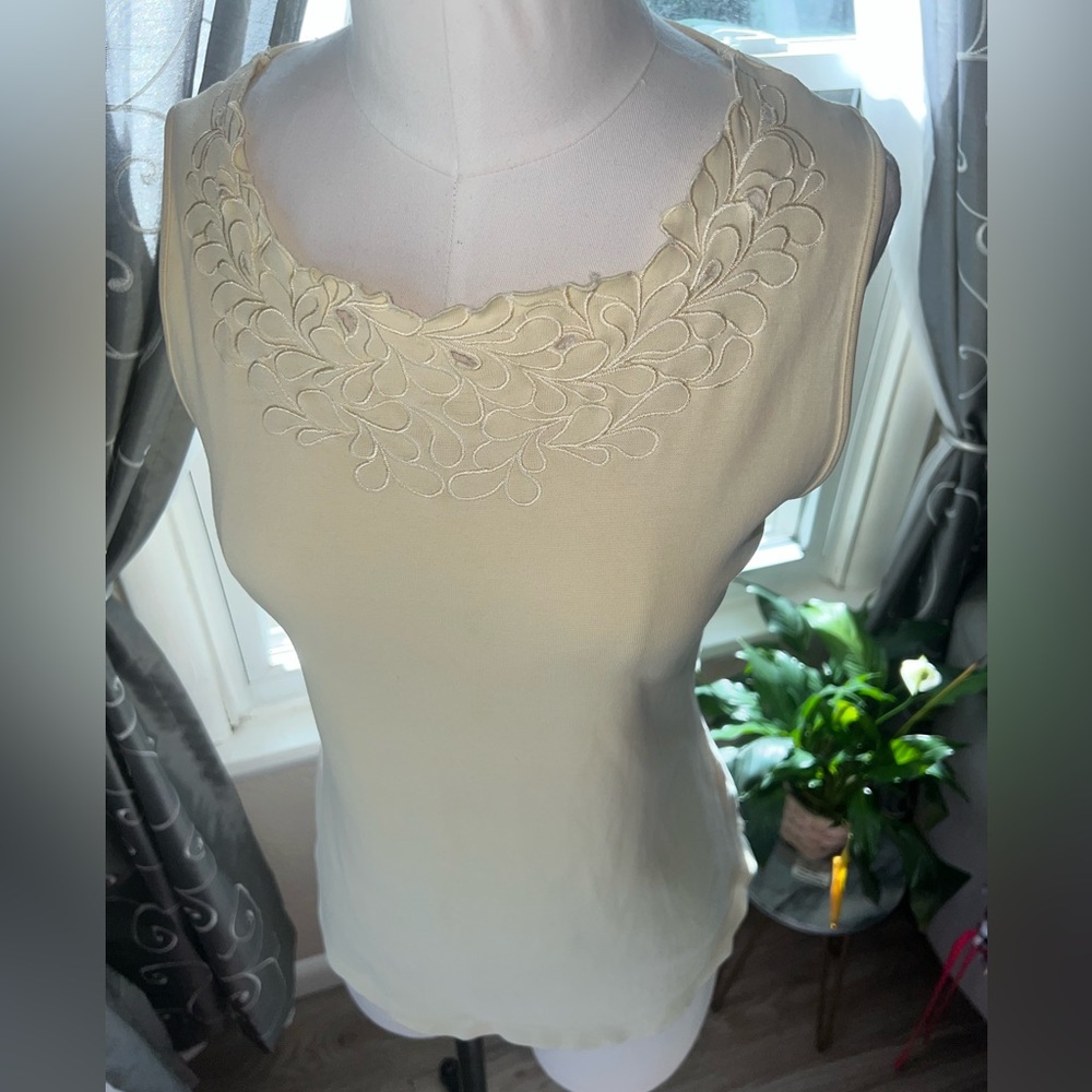 butter yellow Sleeveless Top